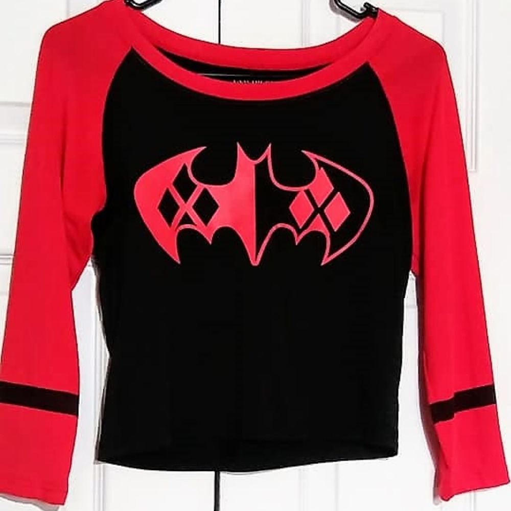 Harley Quinn/Batman crop top